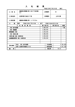 道路排水整備工事（北3丁目仲通乙） （PDF：37.5KB）