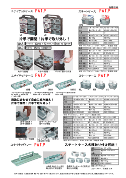 Page 1 片手で脱着! 片手で開閉! ベルトに掛けて作業 MM10 ML