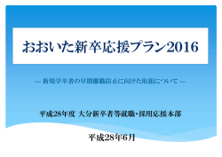 おおいた新卒応援プラン2016