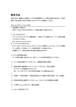 設定方法