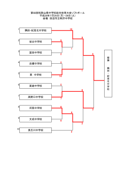 トーナメント - 和歌山県ソフトボール協会