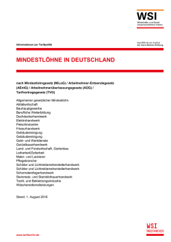 mindestlöhne in deutschland - Hans-Böckler