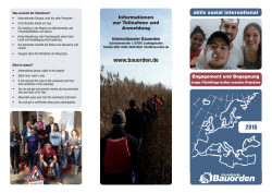 Flyer zum Projekt "Anpacken ohne Grenzen"