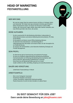 head of marketing