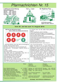 Pfarrbrief 15d-16.qxd - Liebfrauen – St. Matthias – Osnabrück