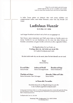 Ladislaus Huszár -> zur Parte
