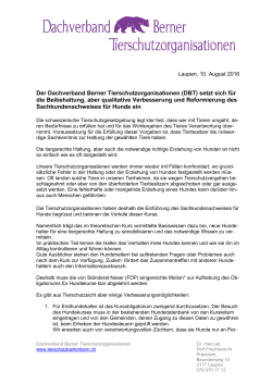 Deutsch - Dachverband Berner Tierschutzorganisationen