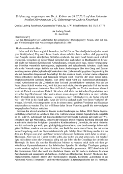 Der LF-Brief von 1846 - Ludwig-Feuerbach