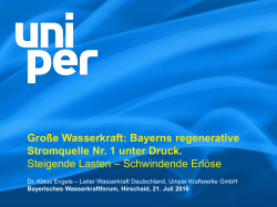 Gro&szlig;e Wasserkraft - Bayerisches WasserkraftForum