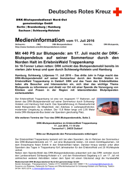 Pressemeldung des DRK - Schleswig