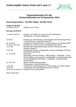 Orgaplan Kreisschützenfest 2016