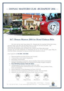 donau masters ulm &ndash;budapest 2016