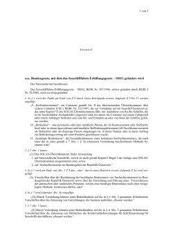 Entwurf zur Novelle (pdf 298 KB)