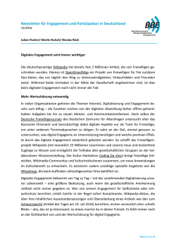 Digitales Engagement wird immer wichtiger