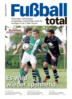 Es wird wieder spannend - Frankfurter Neue Presse