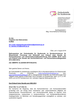 HSWO 2014 - Hochschulombudsmann