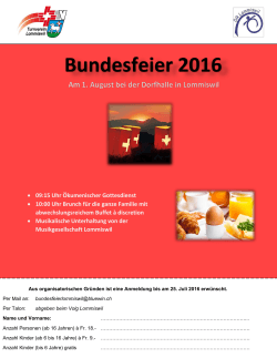 Bundesfeier 2016