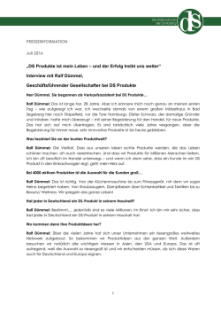 Interview mit Ralf D&uuml;mmel