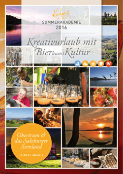 Kreativurlaub mit BierkunstKultur