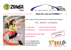 Hast Du Lust auf ZUMBA
