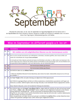 dein Newsletter - different people eV