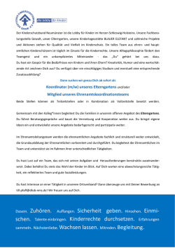 erfahren... - Deutscher Kinderschutzbund Ortsverband Neumünster