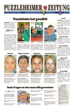 Puzzleheimhatgewählt - Pforzheimer Zeitung