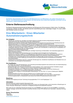 Eine Mitarbeiterin / Einen Mitarbeiter Automatisierungstechnik