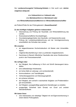 Infos - Landesrechnungshof Schleswig