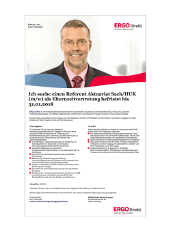 Ich suche einen Referent Aktuariat Sach/HUK (m/w) als
