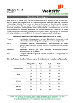 einen Ausgleich
