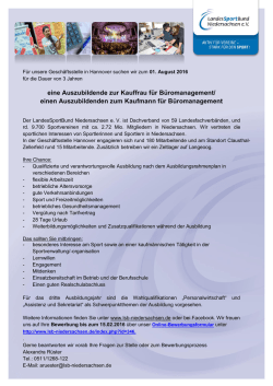 eine Auszubildende zur Kauffrau f&uuml;r B&uuml;romanagement/ einen