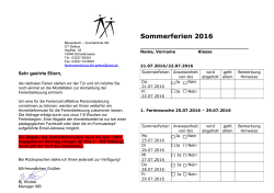 Sommerferien 2016 - Meusebach