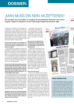 DOSSIER: &bdquo;MAN MUSS EIN NEIN AKZEPTIEREN&ldquo;