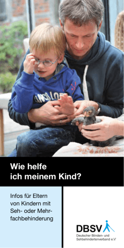 Wie helfe ich meinem Kind? - Deutscher Blinden