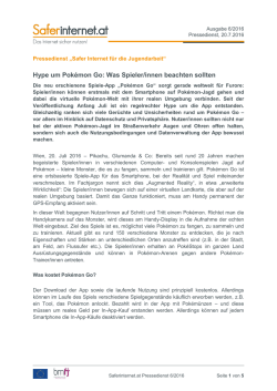 Hype um Pok&eacute;mon Go: Was Spieler/innen beachten sollten