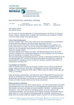 Informationen für Dachdecker 1 - Werner-von-Siemens