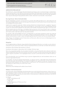 Richtig Heizen und Lüften (PDF-Download 35kb)