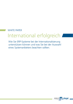 international erfolgreich