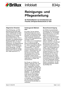 Reinigungs- und Pflegeanleitung PDF, 38 KB