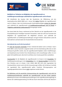 Merkblatt JF im Übungs- und Einsatzdienst ()