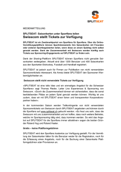edienmitteilung vom 27. Juli 2016