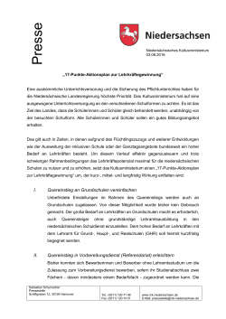 Presse - Niedersächsisches Kultusministerium