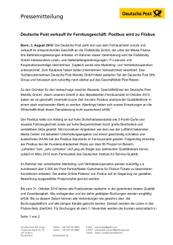 Pressemitteilung - Deutsche Post DHL Group
