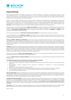 Hausordnung BoVG - Freilichtb&uuml;hne Wattenscheid