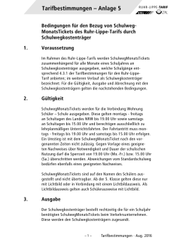TB VRL Anlage 5 Schulwegmonatsticket | 0,1 MB - Ruhr-Lippe