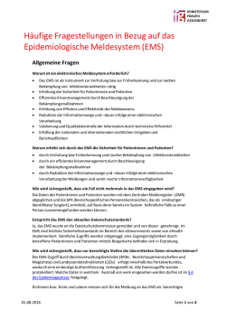 H&auml;ufige Fragestellungen in Bezug auf das Epidemiologische
