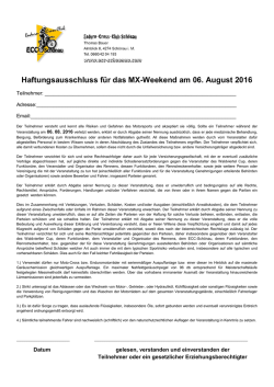 Haftungsausschluss f&uuml;r das MX