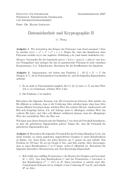 Übung 11 - TU Chemnitz