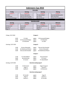 Indemann-Cup 2016 - FC Inden/Altdorf 09/21